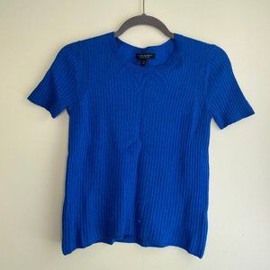 Blue Short Sleeve Top - Banana Republic